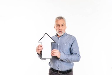 Kamera seyir ve ok izole dayanabiliyor şaşırmış yaşlı adam