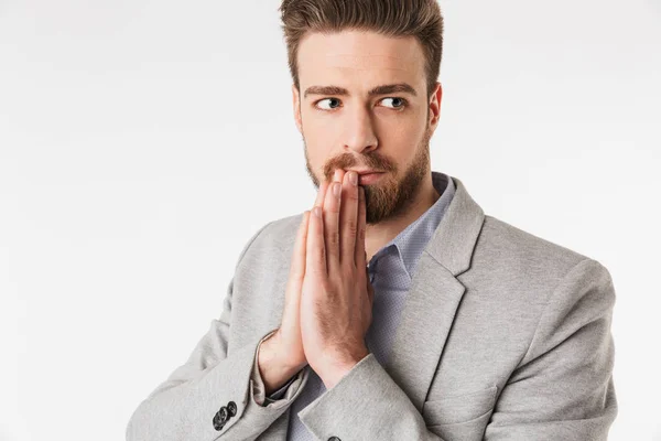 Portrait of a worried young man — Stock Photo, Image