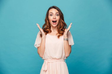 Şok heyecanlı genç bayan