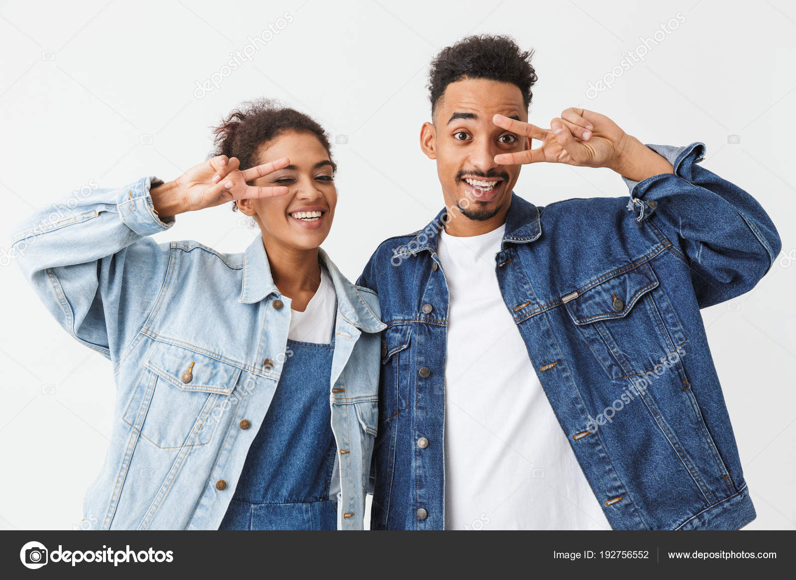 couple denim shirts