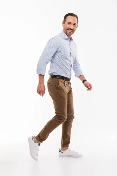 Full length portrait of a happy mature man — Stock Photo, Image