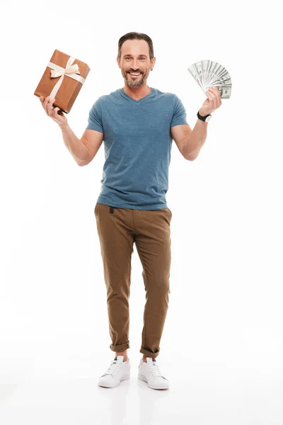 Full length portrait of a satisfied mature man — Stock Photo, Image