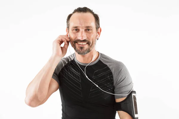 Portrait of a happy mature sportsman — Stock Photo, Image