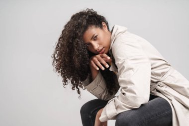 Close up of an attractive young african woman