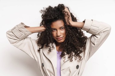 Close up of an attractive young african woman