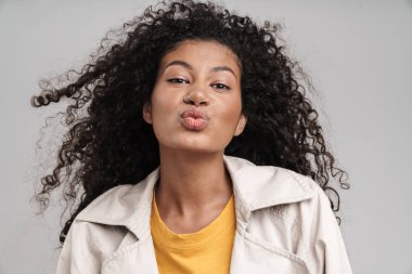 Close up of an attractive young african woman