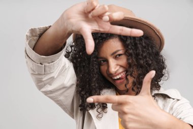 Close up of an attractive young african woman
