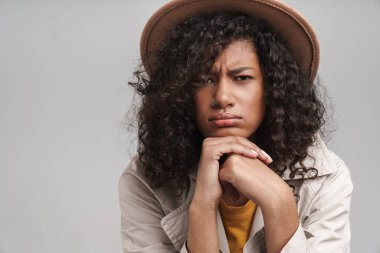 Close up of an attractive young african woman