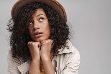 Close up of an attractive young african woman