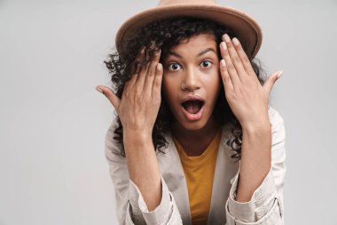 Close up of an attractive young african woman