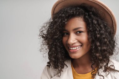 Close up of an attractive young african woman