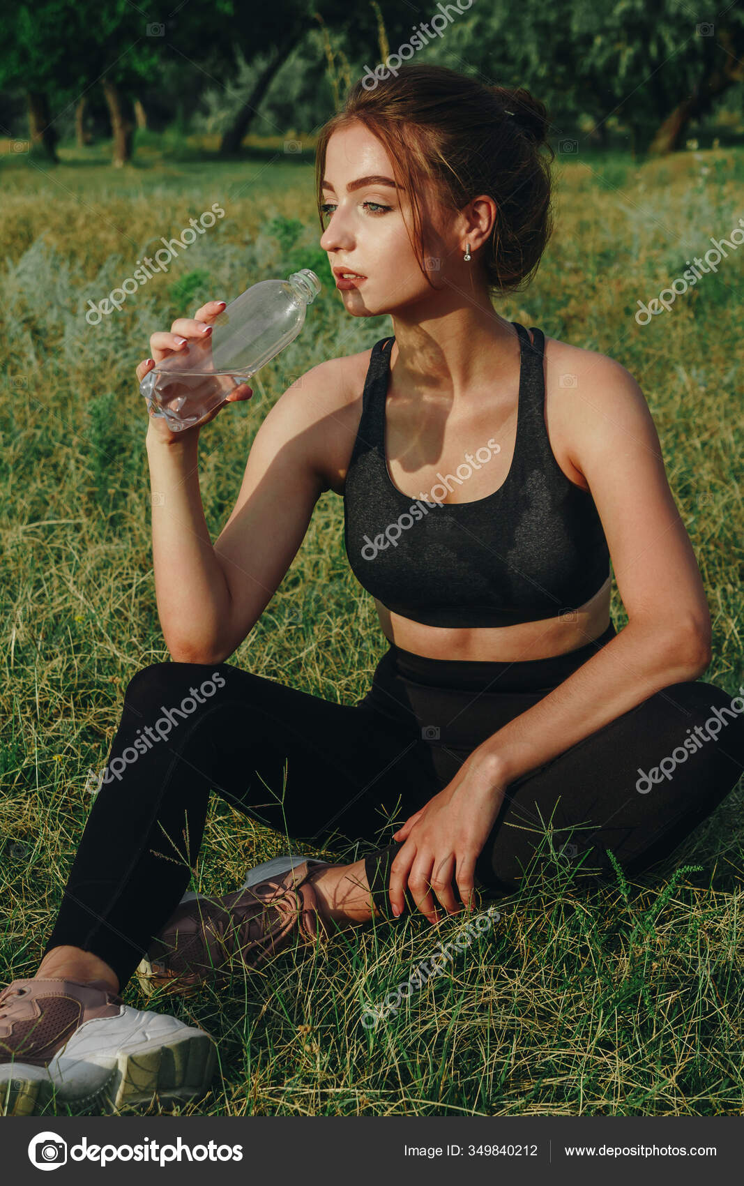Wet sexy athletic girl after training Stock Photo by ©Milogrodskiy 300486740