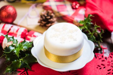 Noel zengin meyve kek