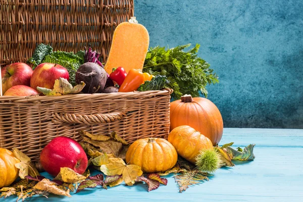 Thanksgiving concept, local harvest produce — Stock Photo, Image