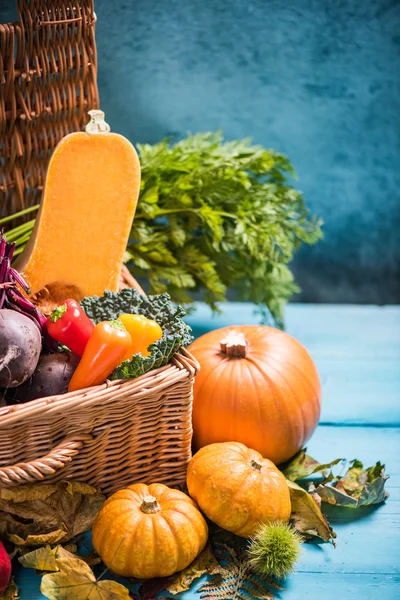 Local market fall produce on table — Stock Photo, Image