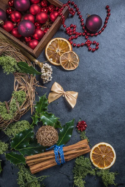 Feestelijke home decor voor Kerstmis — Stockfoto