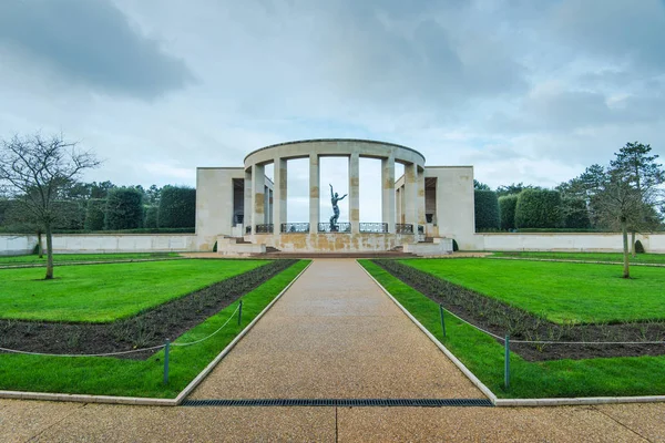 Americký Hřbitov Normandii Památník Padlých Vojáků Francie — Stock fotografie