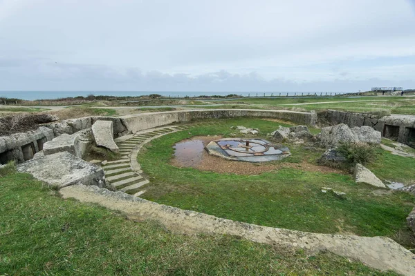 German bunkers of Longues sur Mer. Normandy, France — Stock Photo, Image