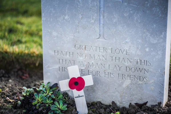 Pedras Tumulares British Commonwealth War Cemetery Normandia França — Fotografia de Stock