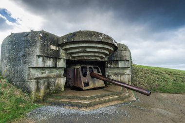Fransa Normandy Alman savunma topçu silahları