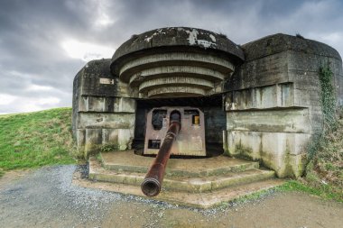 Fransa Normandy Alman savunma topçu silahları