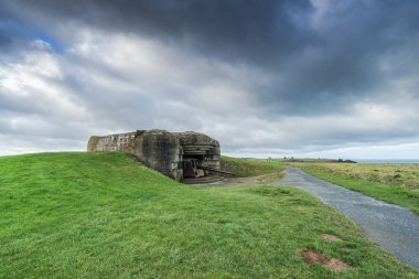 Alman pil, sığınaklar ve guns Normandiya