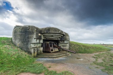 Fransa Normandy Alman savunma topçu silahları