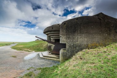 Alman pil, sığınaklar ve guns Normandiya