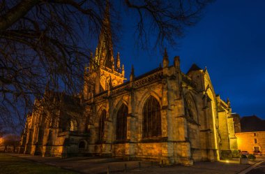 Katedral kilise Notre Dame Carentan, Normandy, Fransa
