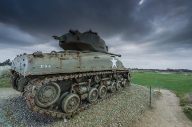 Açılış Utah kumsalı, Normandiya çıkartması Amerikan tankları