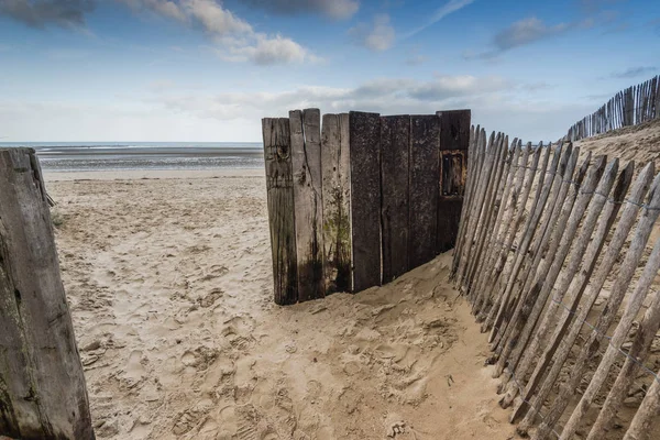 Γιούτα παραλία αμμόλοφους στη Νορμανδία θα πολέμου δύο ιστορική τοποθεσία — Φωτογραφία Αρχείου