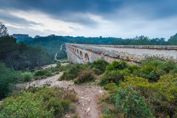 Aqueducte Roman duivel brug in Tarragona, Spanje — Stockfoto