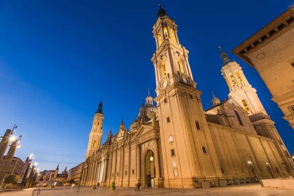 Basilica de Nuestra Senora del Pilar, Zaragoza, Aragon, Spanien - Stock-foto