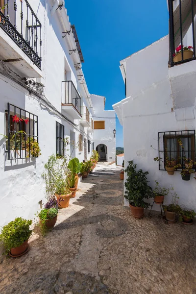 Fachadas blancas en Frigiliana, Andalucía, España — Foto de Stock