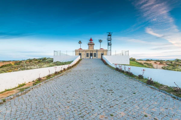 Faro Farol Ponta da Piedade, Portogallo — Foto Stock