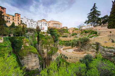 Asılı evler gorge Ronda, İspanya