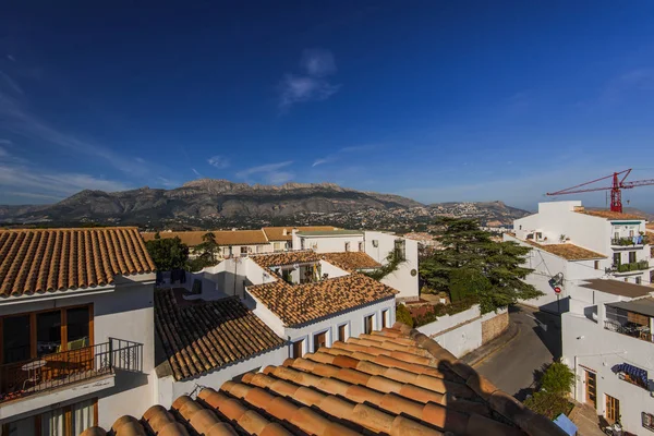 Stadsbilden av vita byn i Costa Blanca, Altea, Spanien — Stockfoto