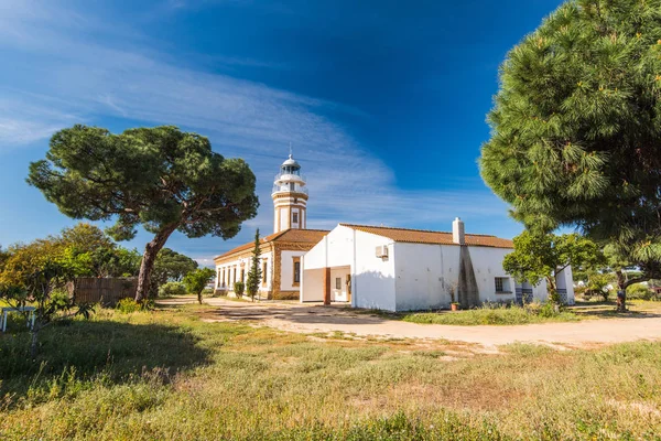 Faro lighthouse in Mazagon near Palos de la Frontera,Huelva,Spai — ストック写真