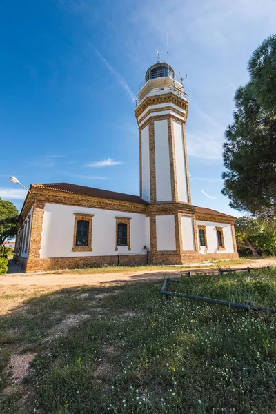 Faro Leuchtturm in Mazagon in der Nähe von palos de la frontera, huelva, spai — Stockfoto