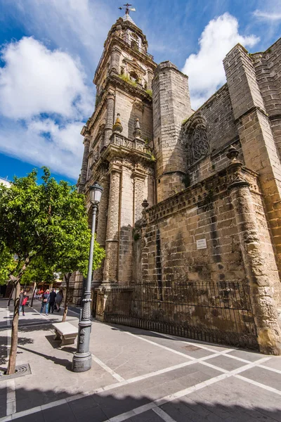 Gator och arkitektur i Jerez de la Frontera, Spanien — Stockfoto