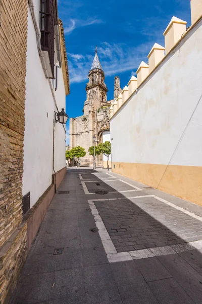 Gator och arkitektur i Jerez de la Frontera, Spanien — Stockfoto