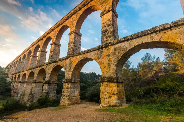 Roman Ponte del Diable in tarragona,Spain — Zdjęcie stockowe