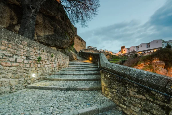 Vecchia pavimentazione in pietra a Ronda, Spagna — Foto Stock