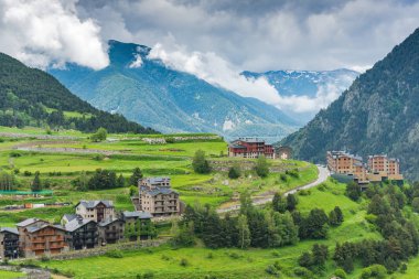 Andorra'da kırsal manzara.