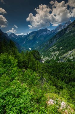 Breathtaking vista over Julian Alps in Slovenia clipart
