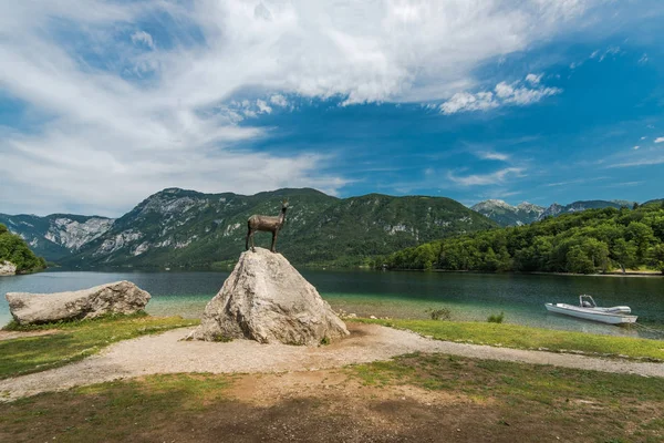 ボーヒニ湖スロベニア トリグラフ国立公園内 — ストック写真