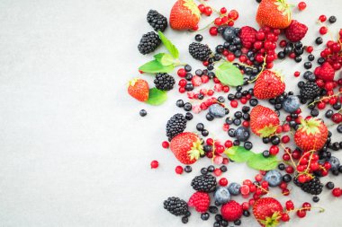 Taze berry meyve sınır arka plan