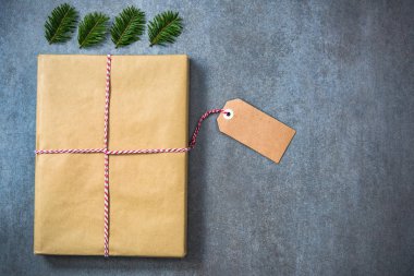 Kitap solucan kişi için Noel hediye ambalaj