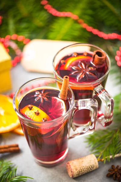 Baharat mulled şarap, yakın çekim