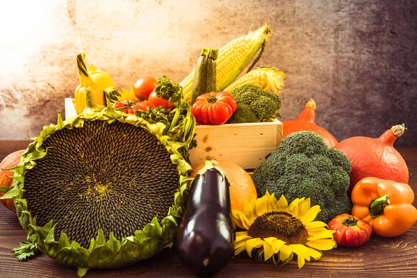 Herbstfarbenes Gemüse — Stockfoto